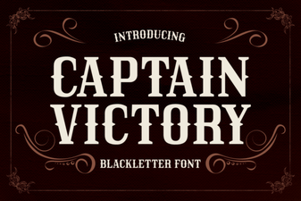 Captain Victory Font: Bold Design for Creative Projects