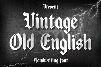 Vintage Old English Font – Classic Blackletter Typeface Collection