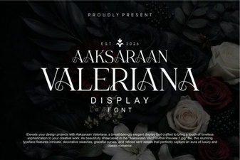 Aaksaraan Valeriana Font: Elegant & Creative Typography
