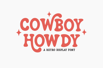 Cowboy Howdy Font: Rustic Western Style for Bold Designs