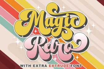 Charming Retro Fonts for Creative Projects