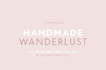 Handmade Wanderlust Duo Font for Creative Travel-Inspired Designs