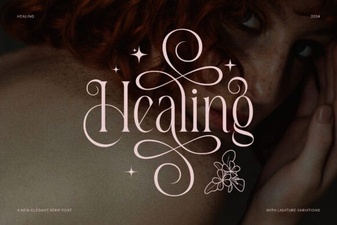 Healing Font – Elegant Serif Typeface for Timeless Design
