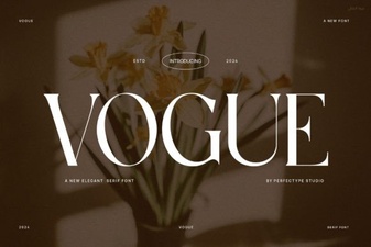 Vogue Font: Elegant Typography for Modern Designs